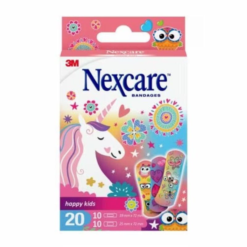 Nexcare Happy Kids Plasters Magic Assorted 20 Plasters
