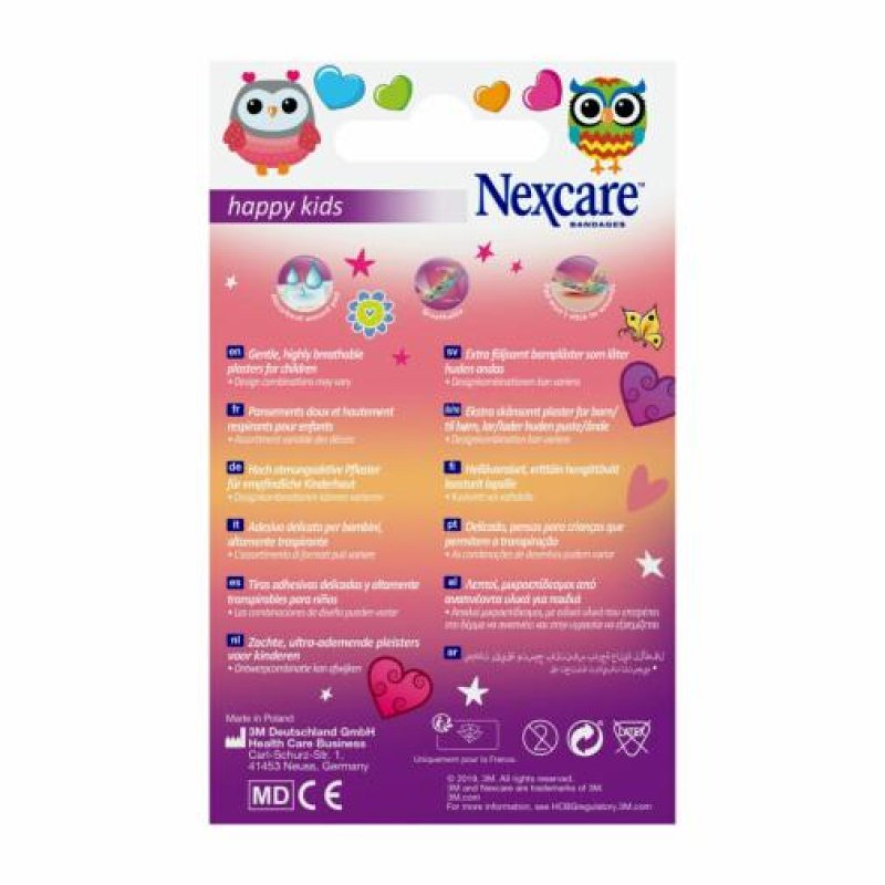 Nexcare Happy Kids Plasters Magic Assorted 20 Plasters