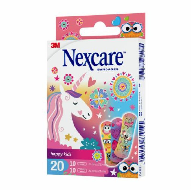 Nexcare Happy Kids Plasters Magic Assorted 20 Plasters
