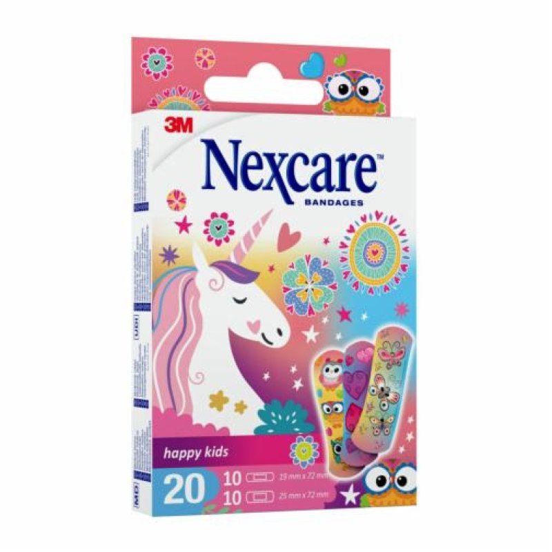 Nexcare Happy Kids Plasters Magic Assorted 20 Plasters
