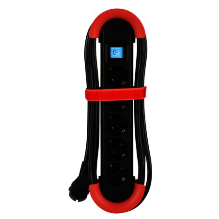 Bachmann 500.100 multiprise 5 m Intérieure Rouge