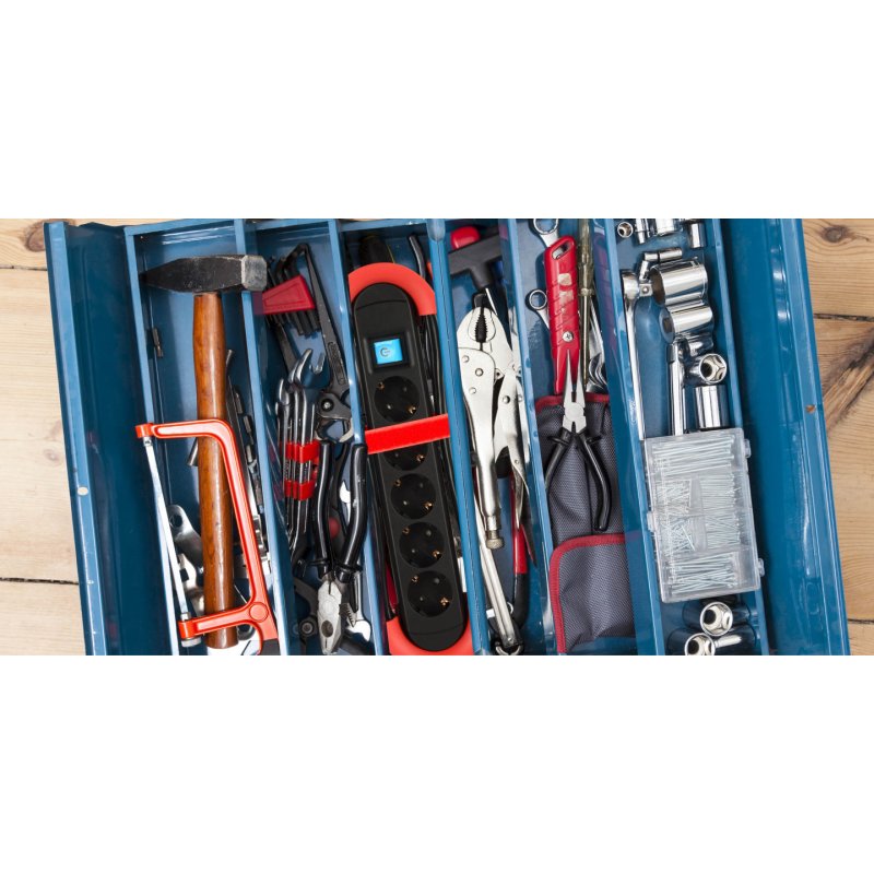 Bachmann 500.100 multiprise 5 m Intérieure Rouge