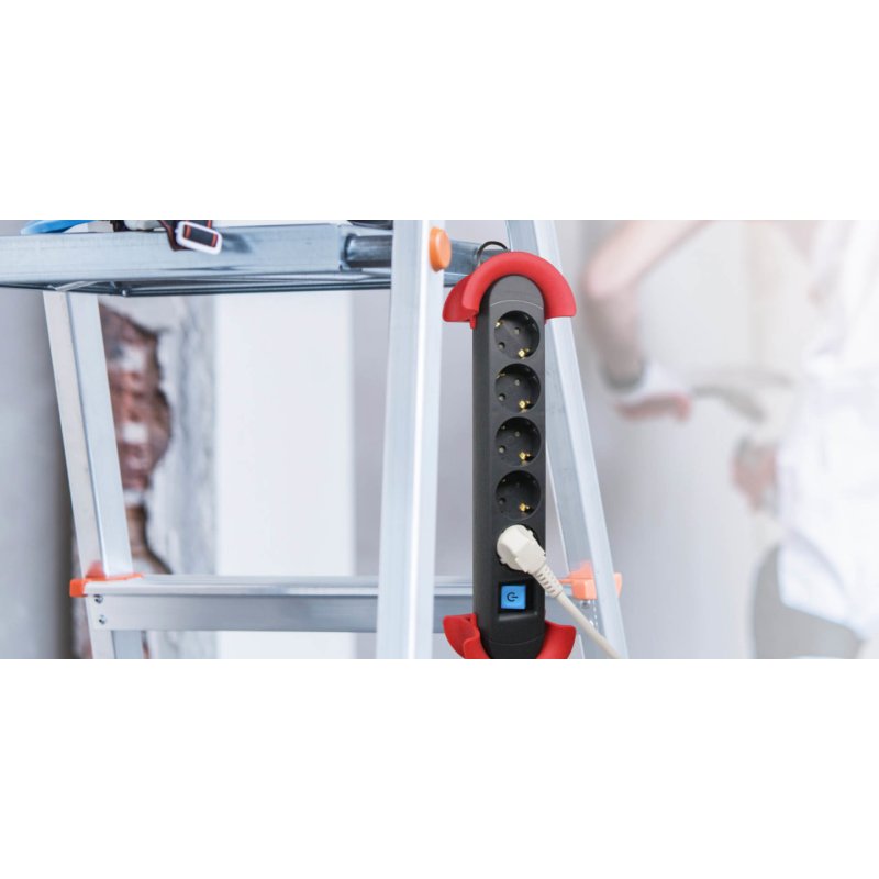 Hook Indoor 5X Schutzkontakt with Switch 5m