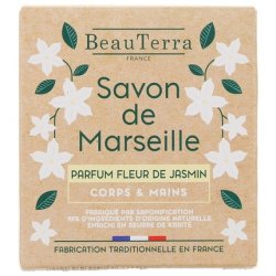 Beauterra Savon De Marseille Solid Jasmine Flower 100g Soap
