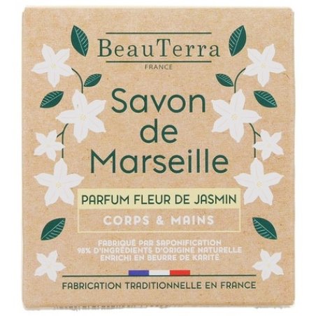 Beauterra Savon De Marseille Solid Jasmine Flower 100g Soap