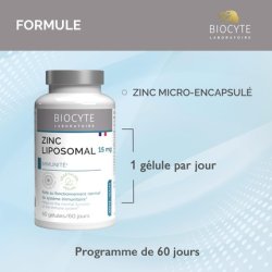 Biocyte Liposomal Zinc Food Supplement for Natural Defenses and Beauty