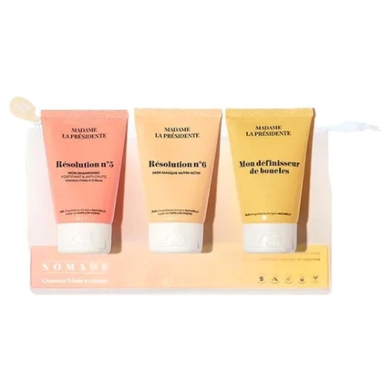 Madame La Presidente Travel Case for Curly to Frizzy Hair