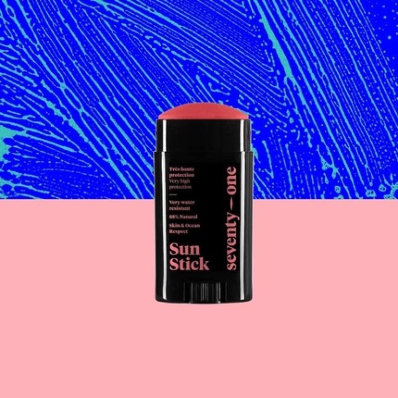 SeventyOne Percent The Sunset Sun Stick SPF 50 Vegan Face Sun Stick Very High Protection Water Resistant UVA 34 89%