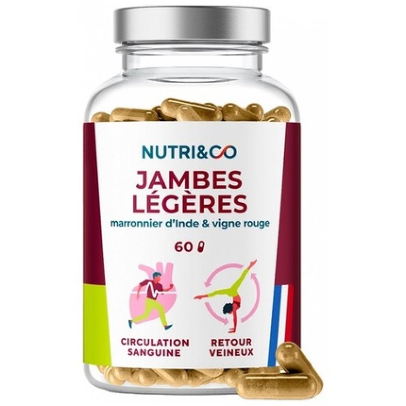 Nutri&Co Light Legs Herbal Food Supplement 60 Capsules