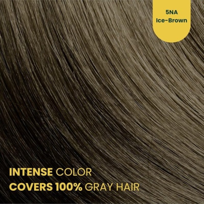 Herbal Time Phytocare Permanent Hair Dye Color Ice Brown 5na