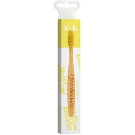 Nordics Organic Care Eco Kids Bamboo Toothbrush with Yellow Bristles