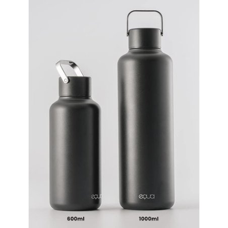 EQUA Timeless Stainless Steel Bottle 600ml Dark