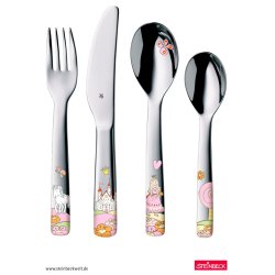 WMF Princess Anneli Children's Cutlery Set 4-Piece for Girls