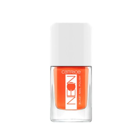 Catrice Neon Blast Nail Polish Nr. 02 Dazzling Orange 10.5ml - Soft, Shiny, and Intensely Colored Vegan Nail Polish