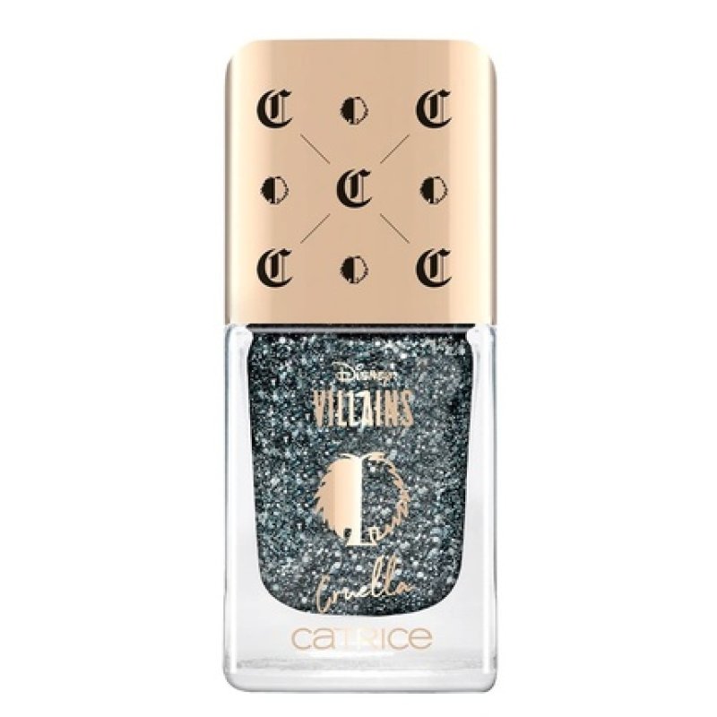 Catrice Disney Villains Cruella Nail Polish 11ml Nr. 020 Smoke Black Long-Lasting Glittering Shiny