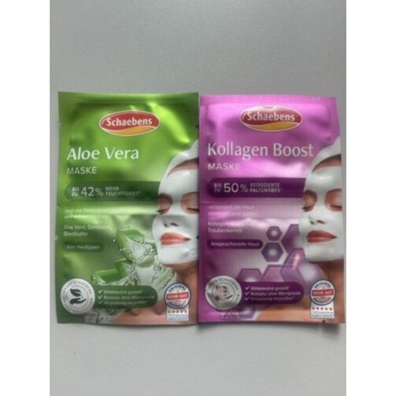 Schaebens Collagen Boost Aloe Vera Face Mask Care 4x 5ml