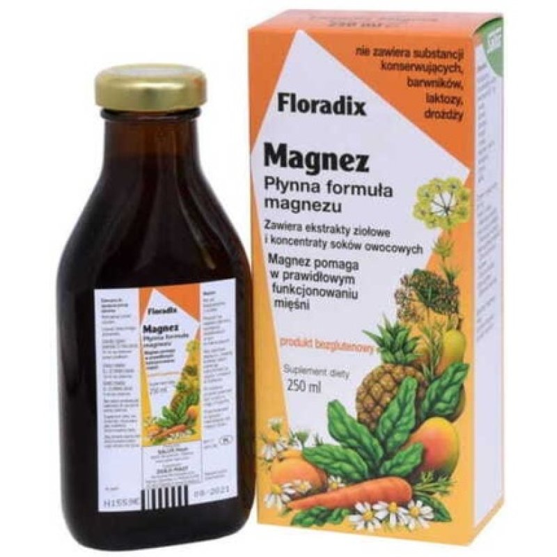 Herbs Magnesium Hub FLORADIX Liquid 250ml