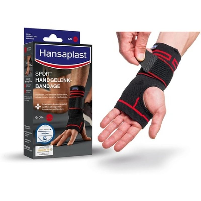 Hansaplast Sport Wrist Brace Wrist Support for Joint Protection Size M/L