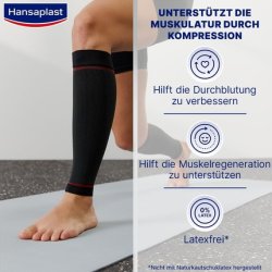 Hansaplast Sport Compression Wear Calf Sleeves Muscle Support Compression Socks Size L/XL