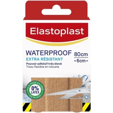 Elastoplast Waterproof Extra Resistant Plaster 8 Strips 10cm x 6cm