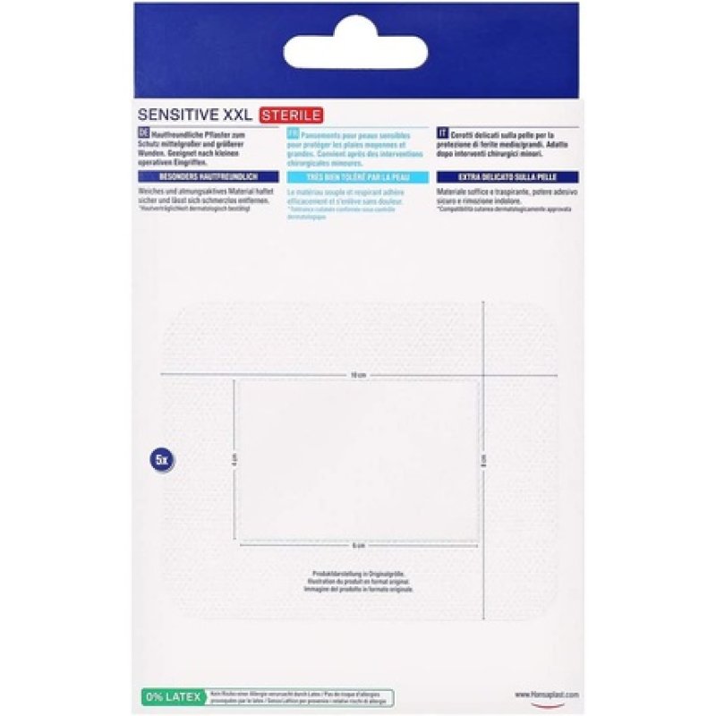 Hansaplast 48626-00000 pansement adhésif 8 x 10 cm 5 pièce(s)