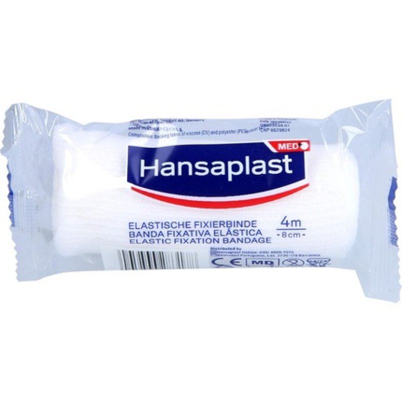 Hansaplast Elastic Fixation Bandage Creped 8cm x 4m