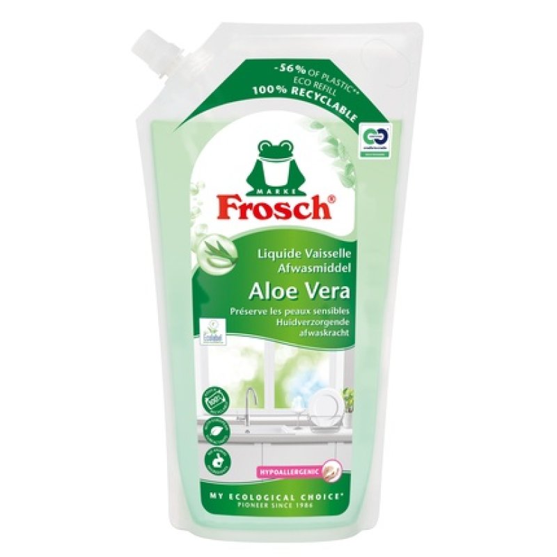 Frosch Dishwashing Liquid Aloe Vera - Eco-Friendly Dish Soap With Aloe Vera