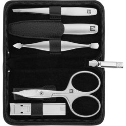 Zwilling Twinox Travel Set - Black Leather Case 5 Pieces - Black