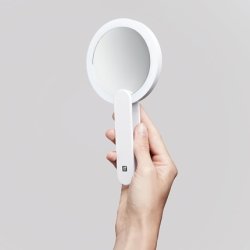 Zwilling 10x Magnification Rechargeable LED Cosmetic Mirror with 360° Rotating Handle White
