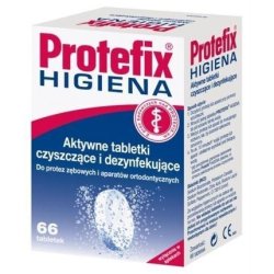 Protefix Cleaning Tablets 66 Pcs Antibacterial for Dentures