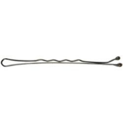 Comair 3150144 Hair Clips 500 Pieces Pretty Fashion Wavy 48mm Brown