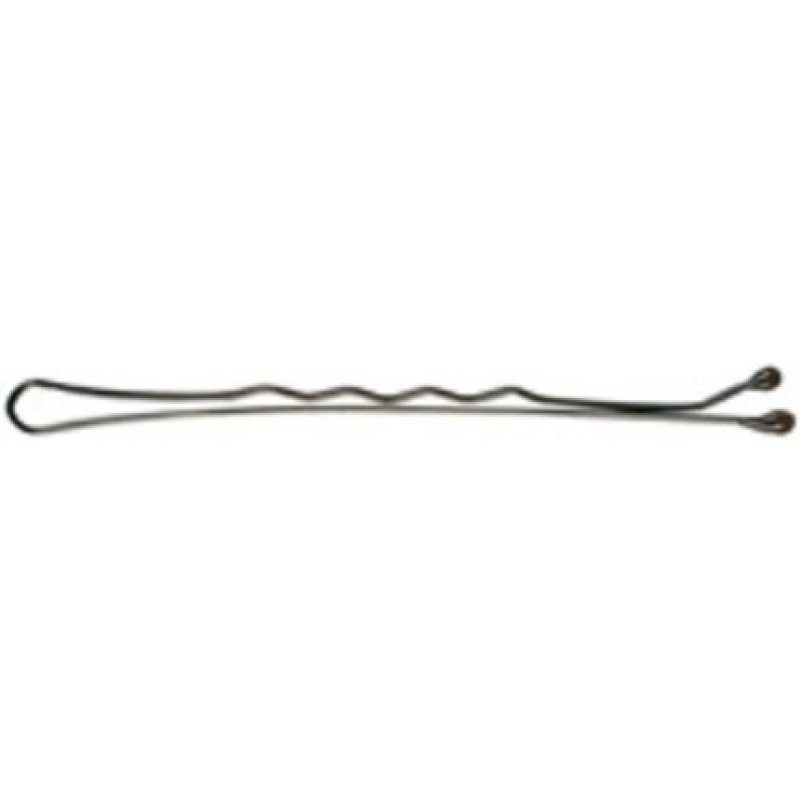 Comair 3150144 Hair Clips 500 Pieces Pretty Fashion Wavy 48mm Brown