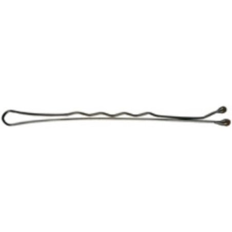 Comair 3150144 Hair Clips 500 Pieces Pretty Fashion Wavy 48mm Brown