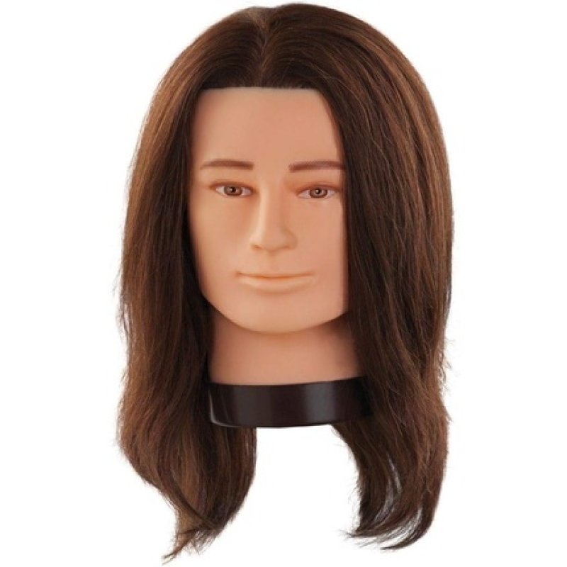 Comair Simon Men's Training Head Without Beard Real Hair