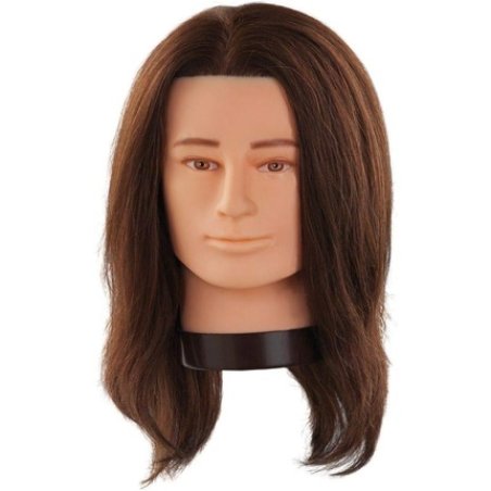 Comair Simon Men's Training Head Without Beard Real Hair