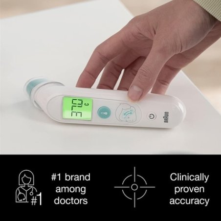 Braun Sensian Swipe 5 Temple Thermometer with TempleSwipe Technology