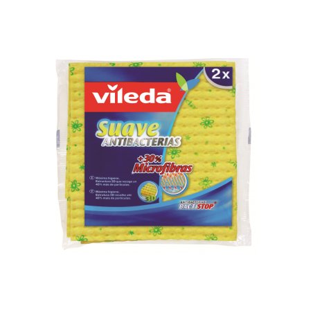 Vileda 4023103144156 cleaning cloth Microfibre Green, Yellow 2 pc(s)