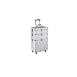 Efalock Trolley Tool Case Silver Mobile Hairdresser