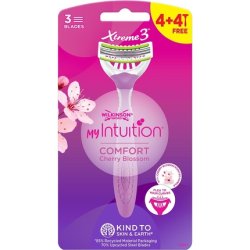 Wilkinson Sword Xtreme 3 Comfort Disposable Female Hair Removal Razors with 3 Flexible Blades with Moisturizing Coconut