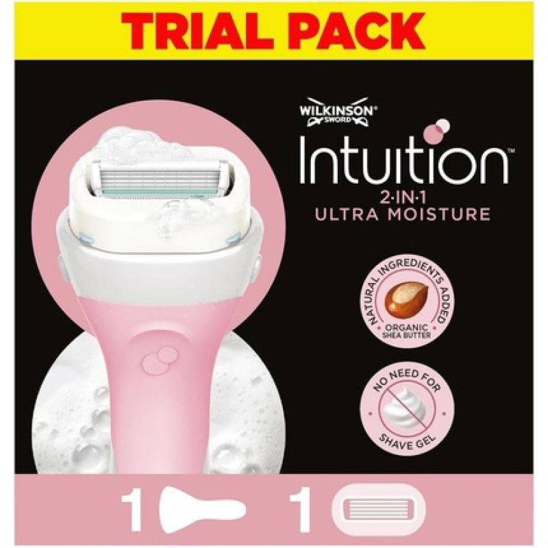 WILKINSON SWORD Intuition Ultra Moisture For Women Razor Handle 1 Blade Refills