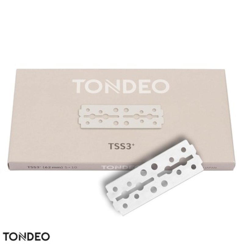 Tondeo Razor Blades TSS3 5x10 Stainless Steel Double Blades