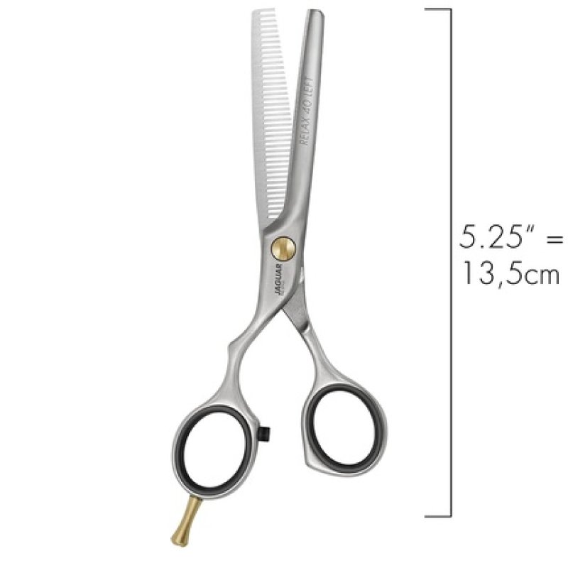 JAGUAR PRE STYLE RELAX 40 LEFT 5.25" Left-Handed Texturizing Scissors with 40 Effilier Teeth - Made in Germany