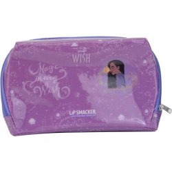 Lip Smacker Wish Essential Makeup Bag Disney Wish-Inspired Kids Make-up Bag with Lip Glosses Shimmer Creams Accessories