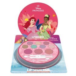 Lip Smacker Disney Princess Shimmer Color Palette Eyeshadow Palette For Kids With Applicator