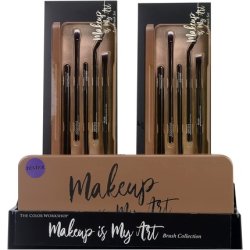 Essentials Makeup is My Art Eye Brush Set Palette with Professional Makeup Brushes - Gift Set for Girls Women
