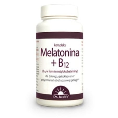 Dr Jacobs Melatonin B12, 60 Tablets - Long Term Support