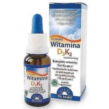 Dr Jacob's Vitamin D3 K2 Drops 20ml