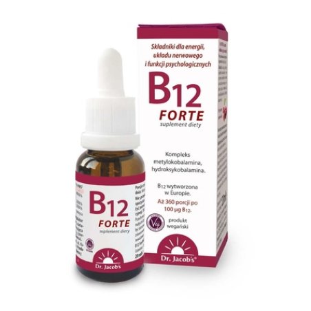 Dr. Jacob's Vitamin B12 Forte Dietary Supplement In Drops 20ml
