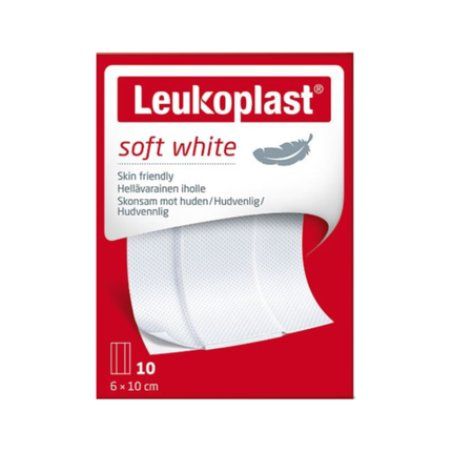 Leukoplast Soft White 10 x 10cm Dressings Low Adherent Wound Pads