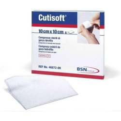 BSN Medical Cutisoft Sterile Hydrophilic Gauze Compress 10cm x 10cm - Pack of 6